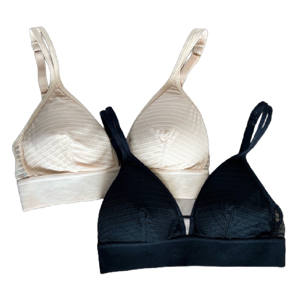 All. You. Lively | Black and Cream Bra Duo